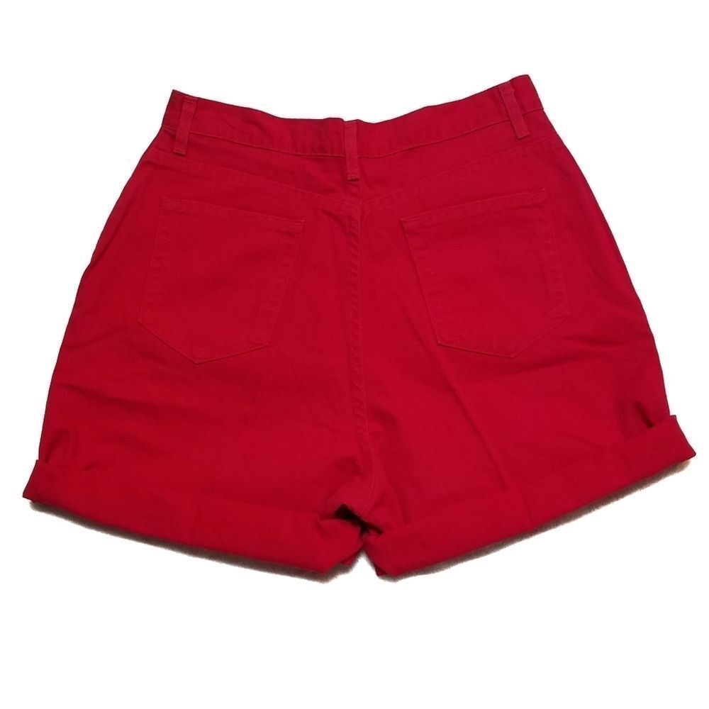 Vintage 70s Faded Glory Red High Rise Denim Shorts - image 5